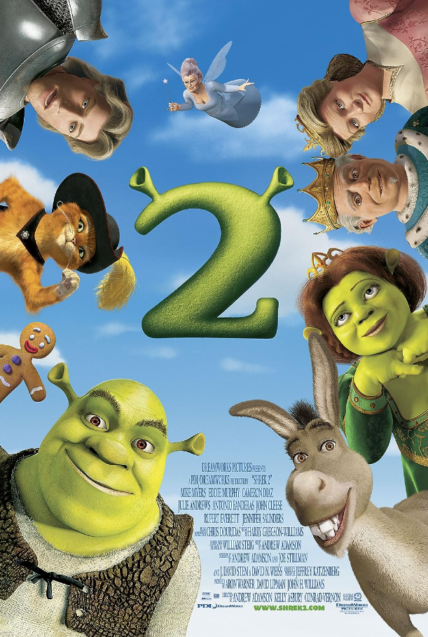 Shrek 2 (2004) best romantic animated movies