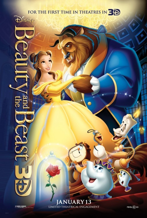 Beauty and the Beast (1991) best romantic animated movies