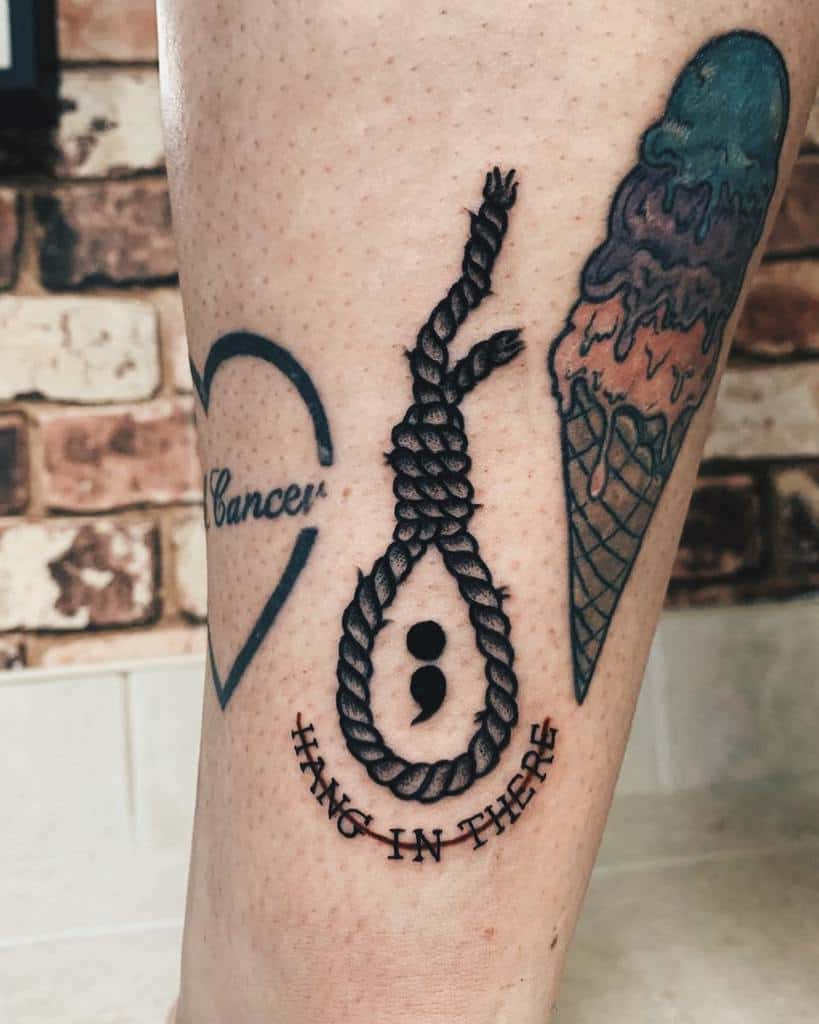 Small Semicolon Tattoo