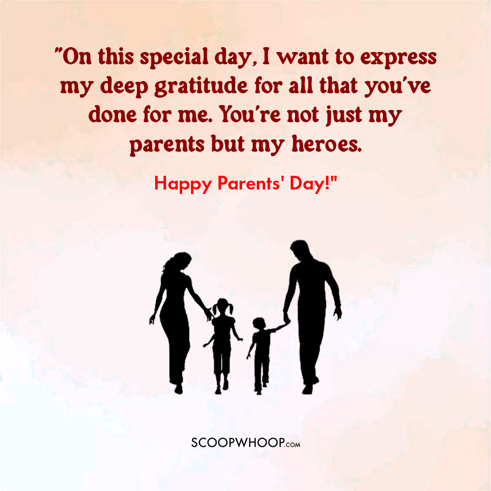 Best Wishes to Share with Parents on Parents' Day