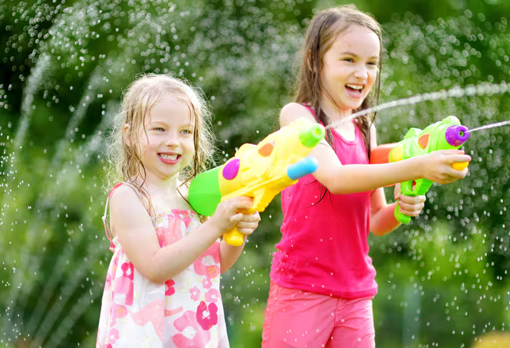 Water Gun Battle Outdoor Friendship Day Games