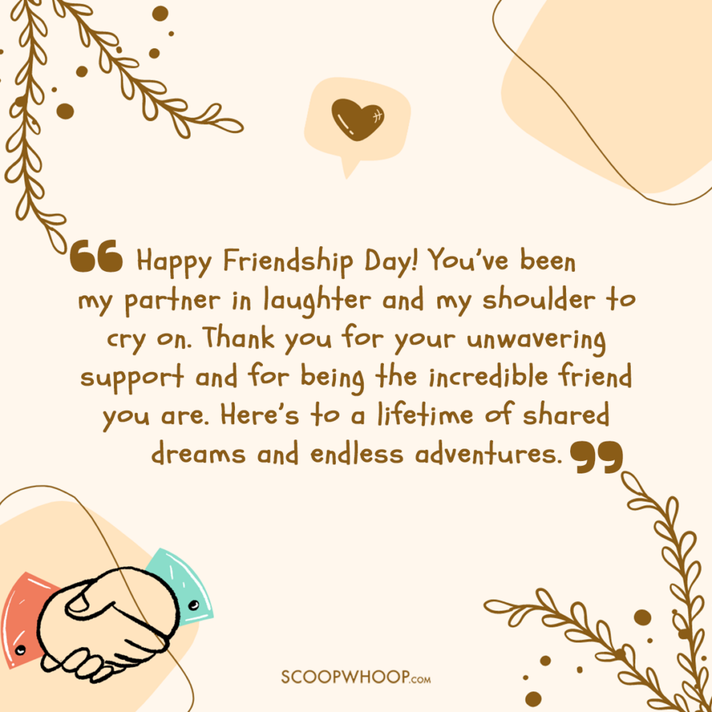 Emotional Quotes for Bestie For Friendship Day