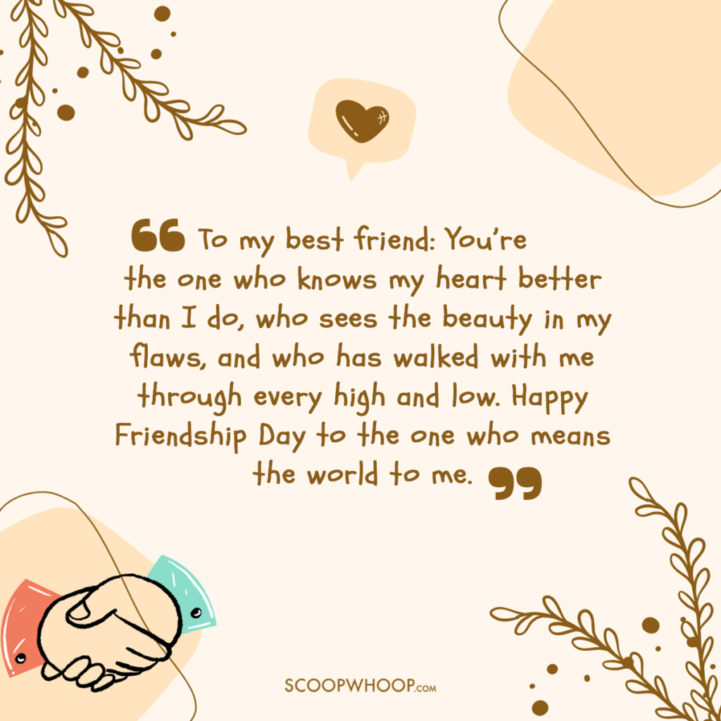 Emotional Quotes for Bestie For Friendship Day