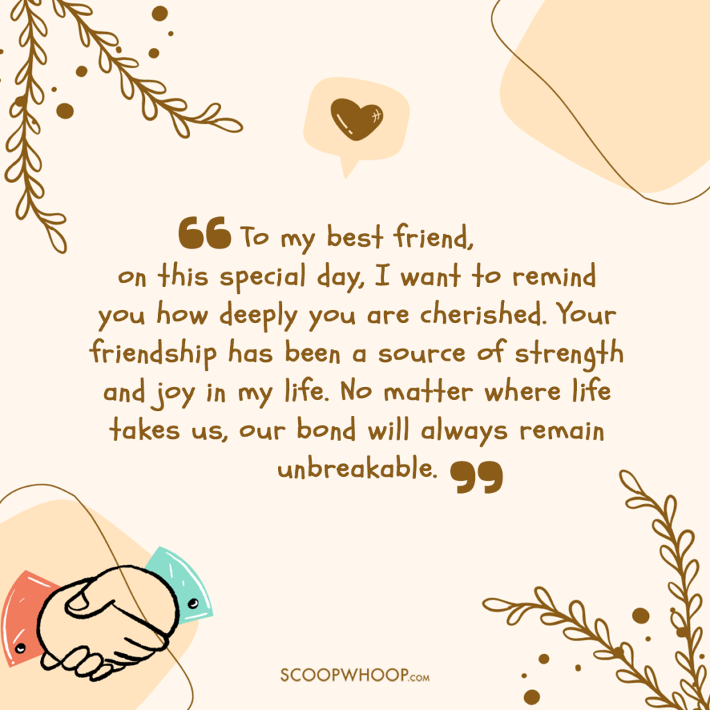 Friendship Day Emotional Message for Best Friend