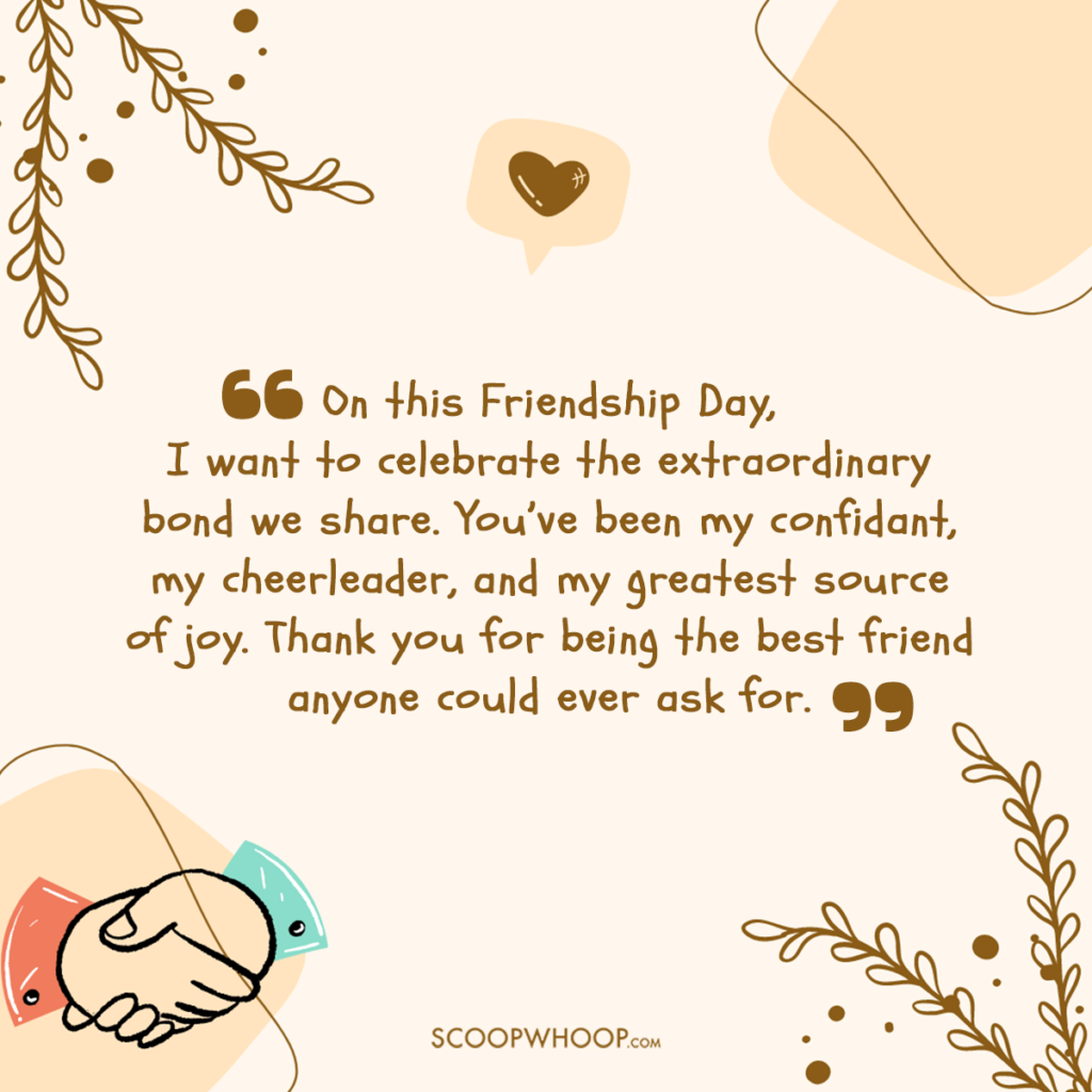 Friendship Day Emotional Message for Best Friend