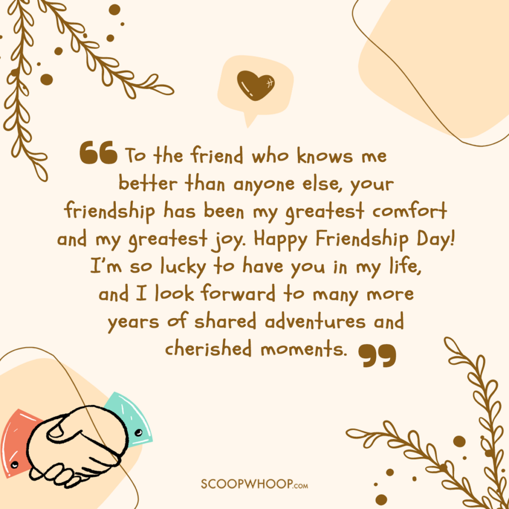 Friendship Day Emotional Message for Best Friend