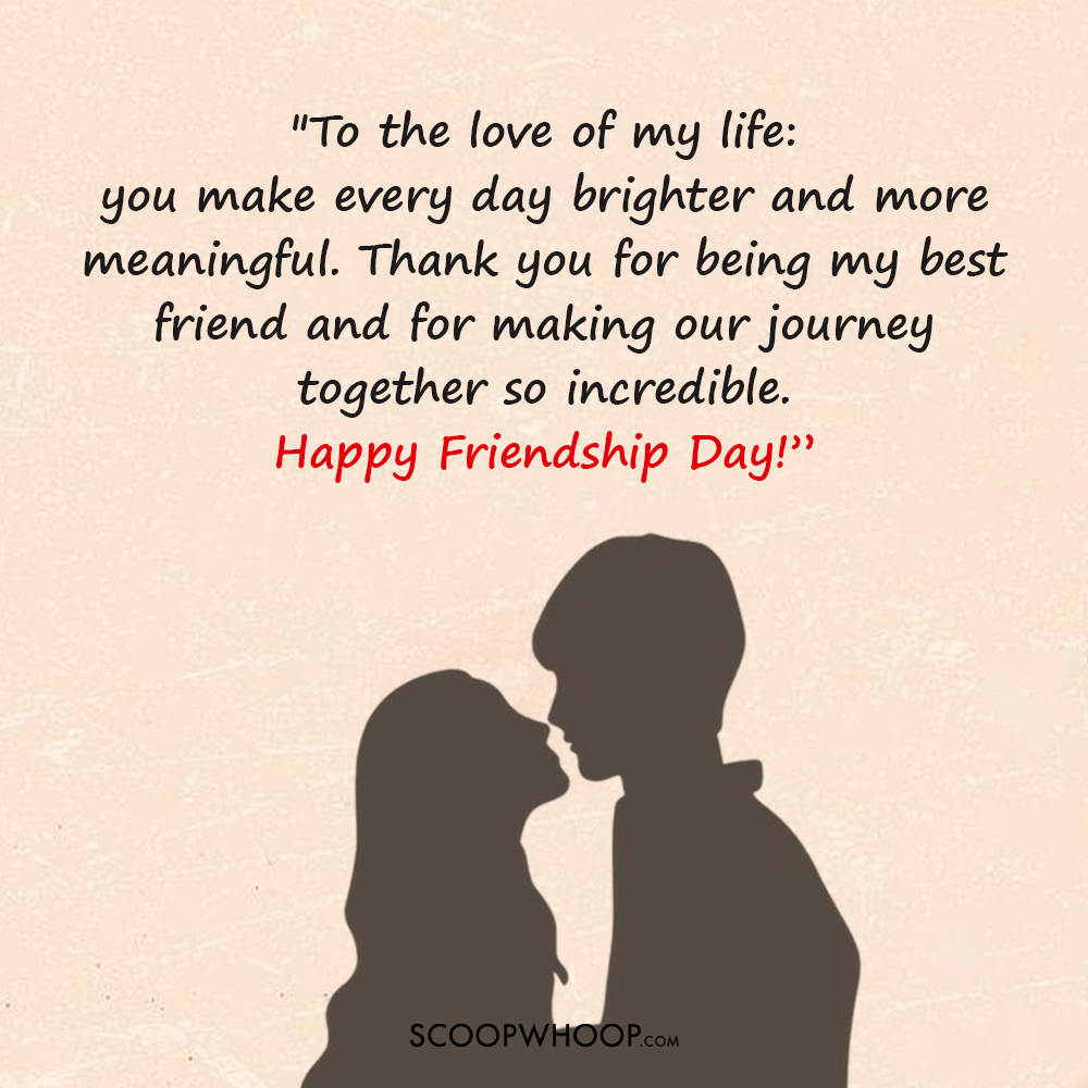 Happy Friendship Day Messages for Hubby in English