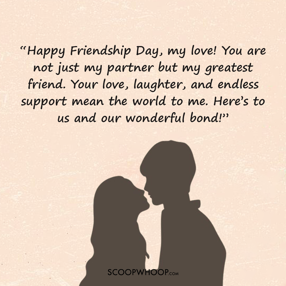 Romantic Friendship Day Messages For Husband