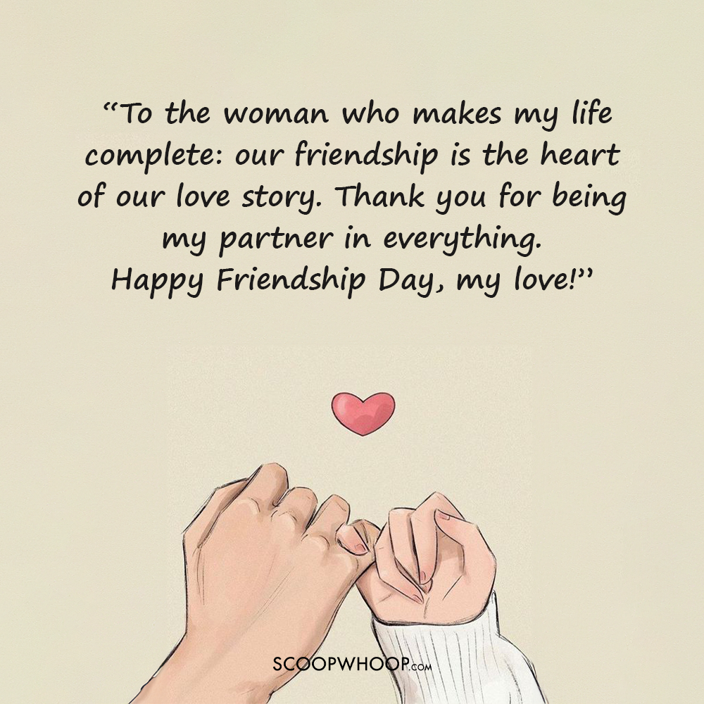 Happy Friendship Day Quotes for the Wife