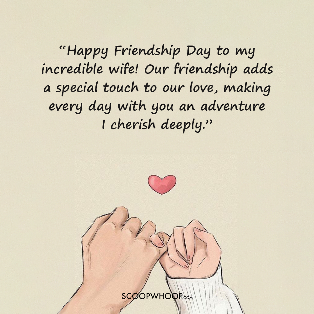 Happy Friendship Day Quotes for the Wife