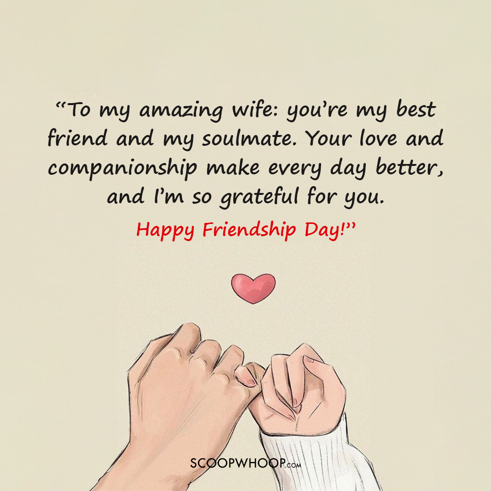 Happy Friendship Day Quotes for the Wife