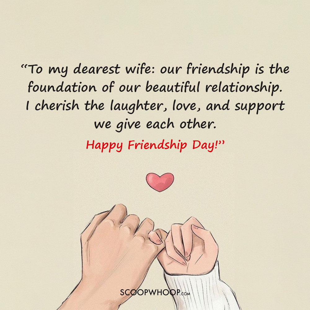 Happy Friendship Day Quotes for the Wife