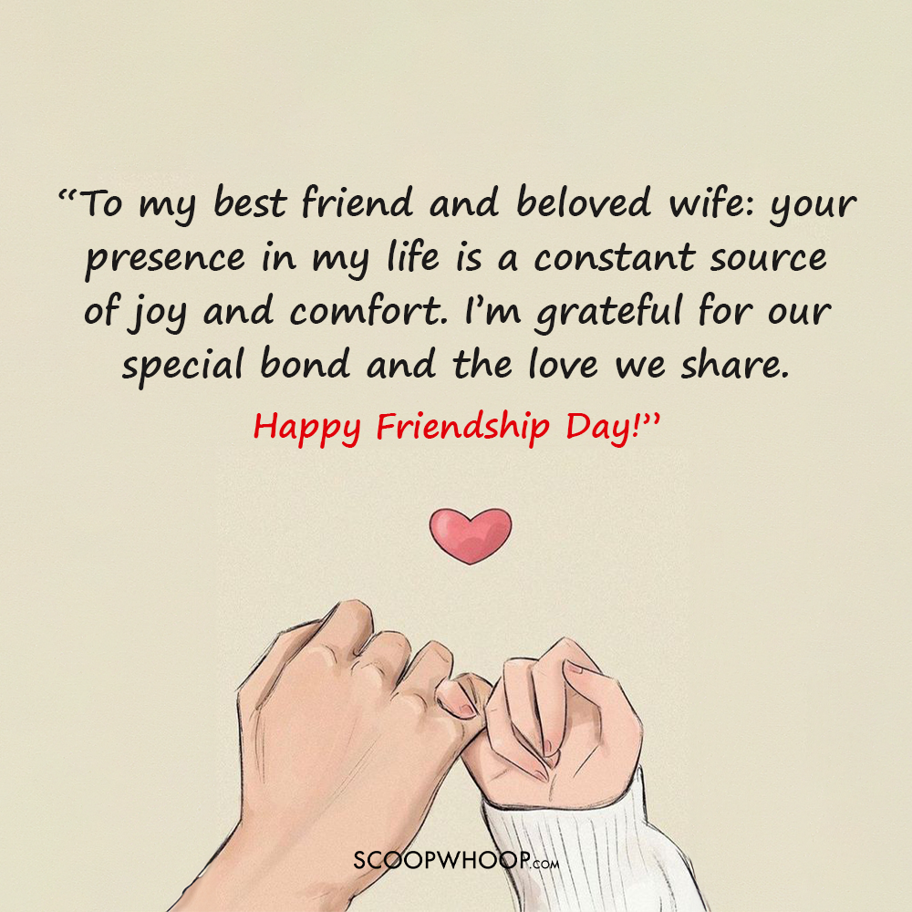 Happy Friendship Day Quotes for the Wife