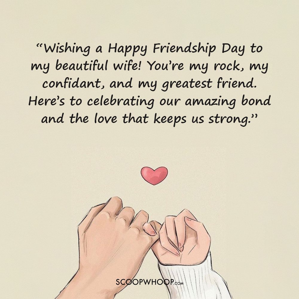 Happy Friendship Day Quotes for the Wife