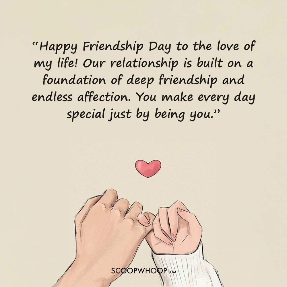 Romantic Friendship Day Messages For Wife