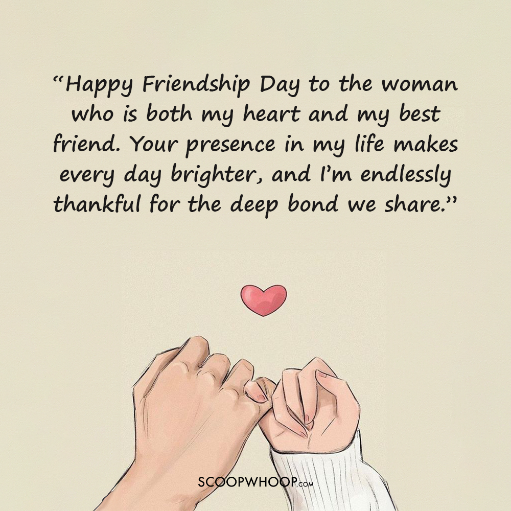 Romantic Friendship Day Messages For Wife