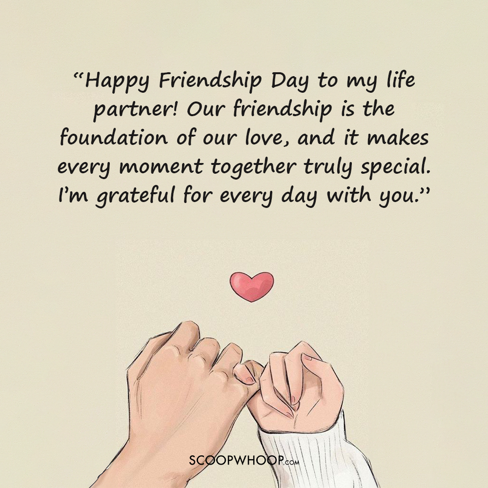 Friendship Day Quotes for Life Partner