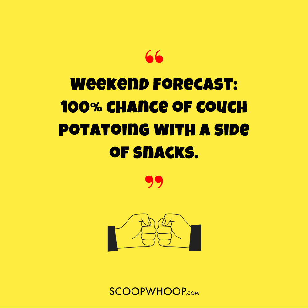 Funny Friendship Captions for Instagram About Lazy Weekends