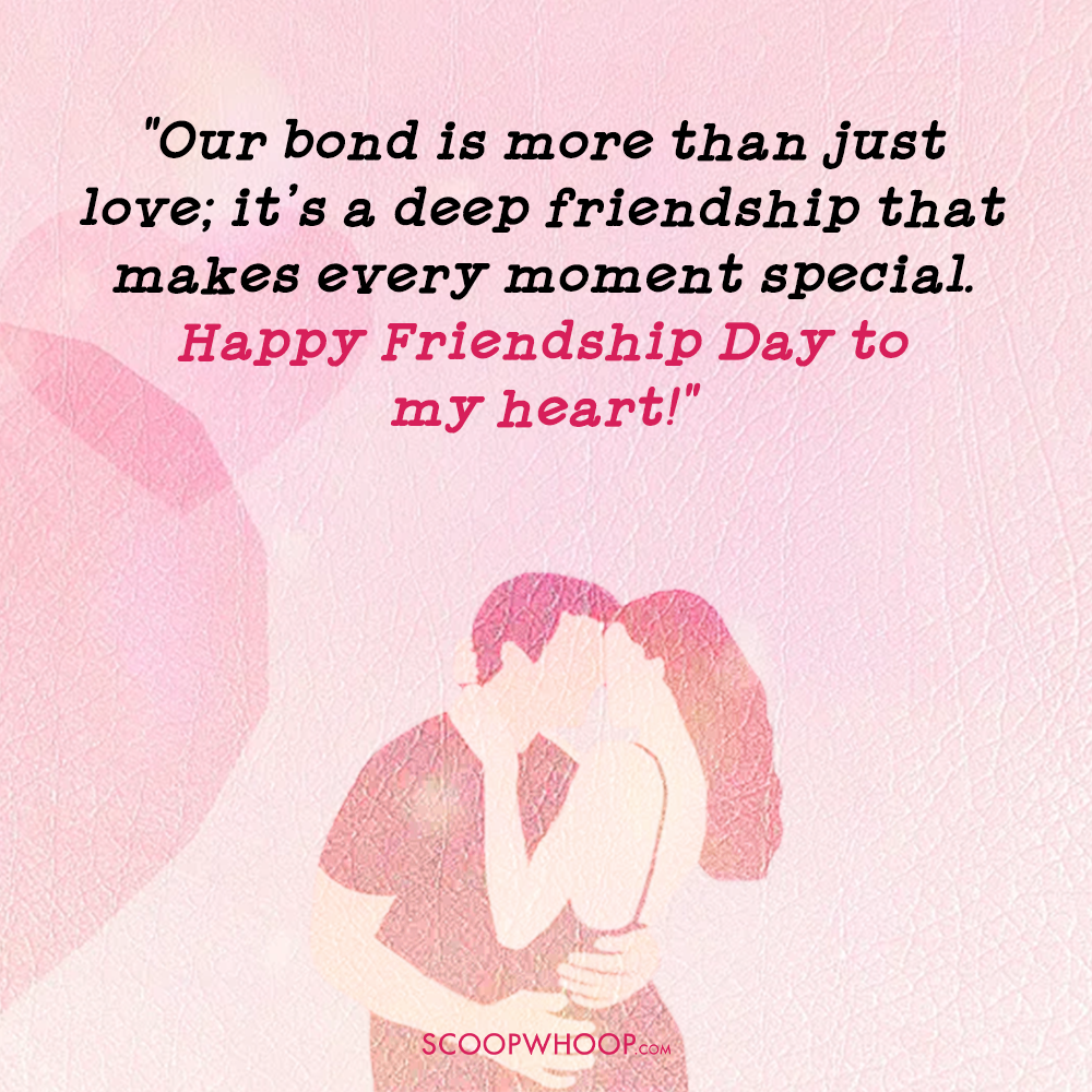 Romantic Friendship Day Quotes for Boyfriend