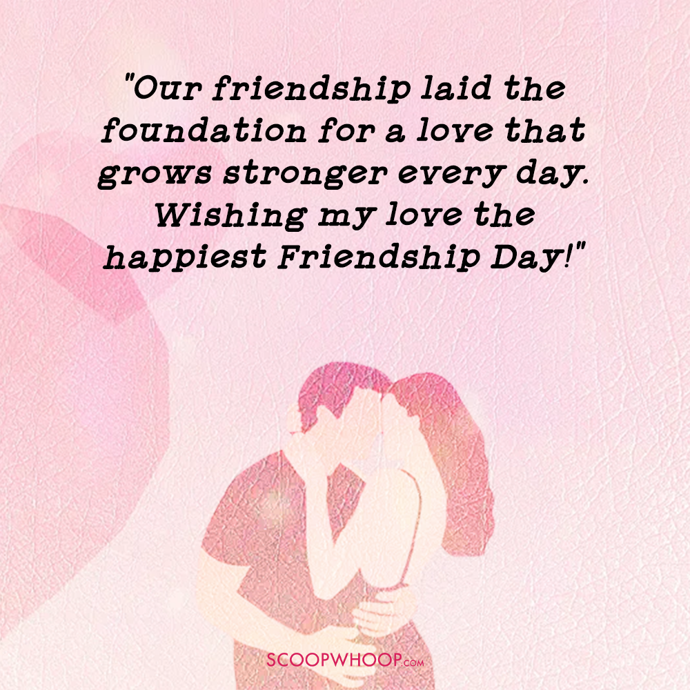 Romantic Friendship Day Quotes for Boyfriend