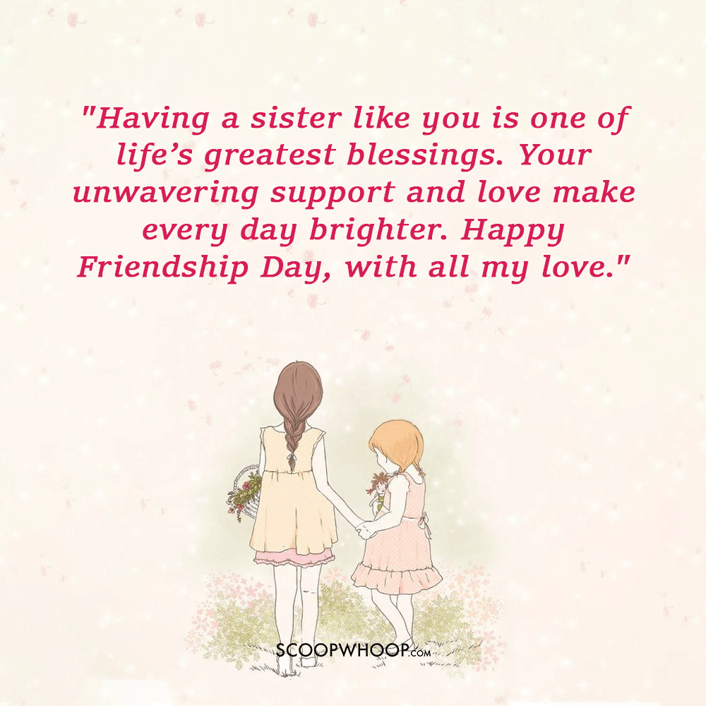 Emotional Friendship Day Quotes for Sister