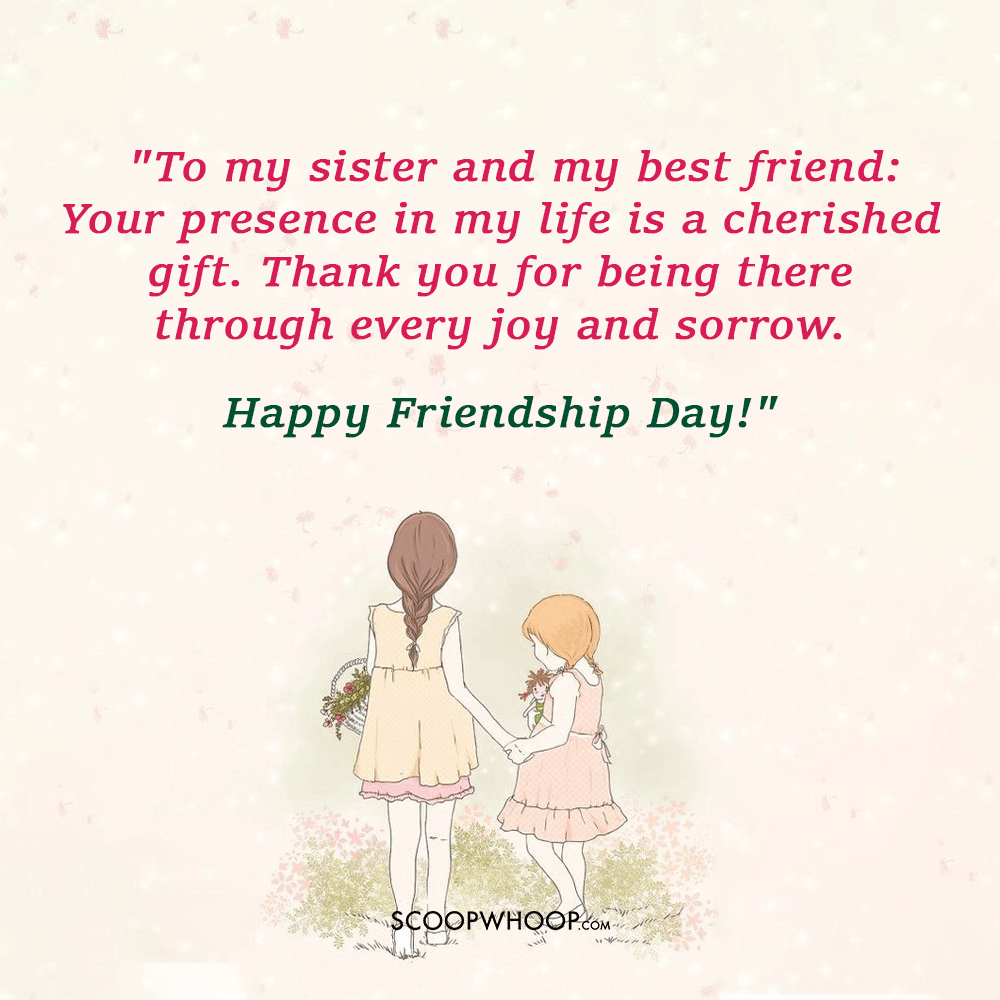 Emotional Friendship Day Quotes for Sister