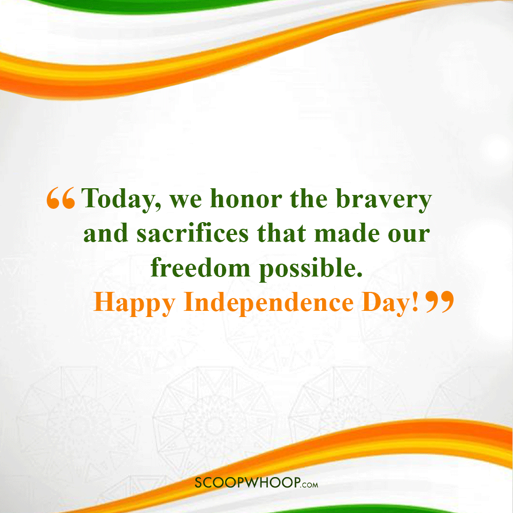 Happy Independence Day Short Quotes