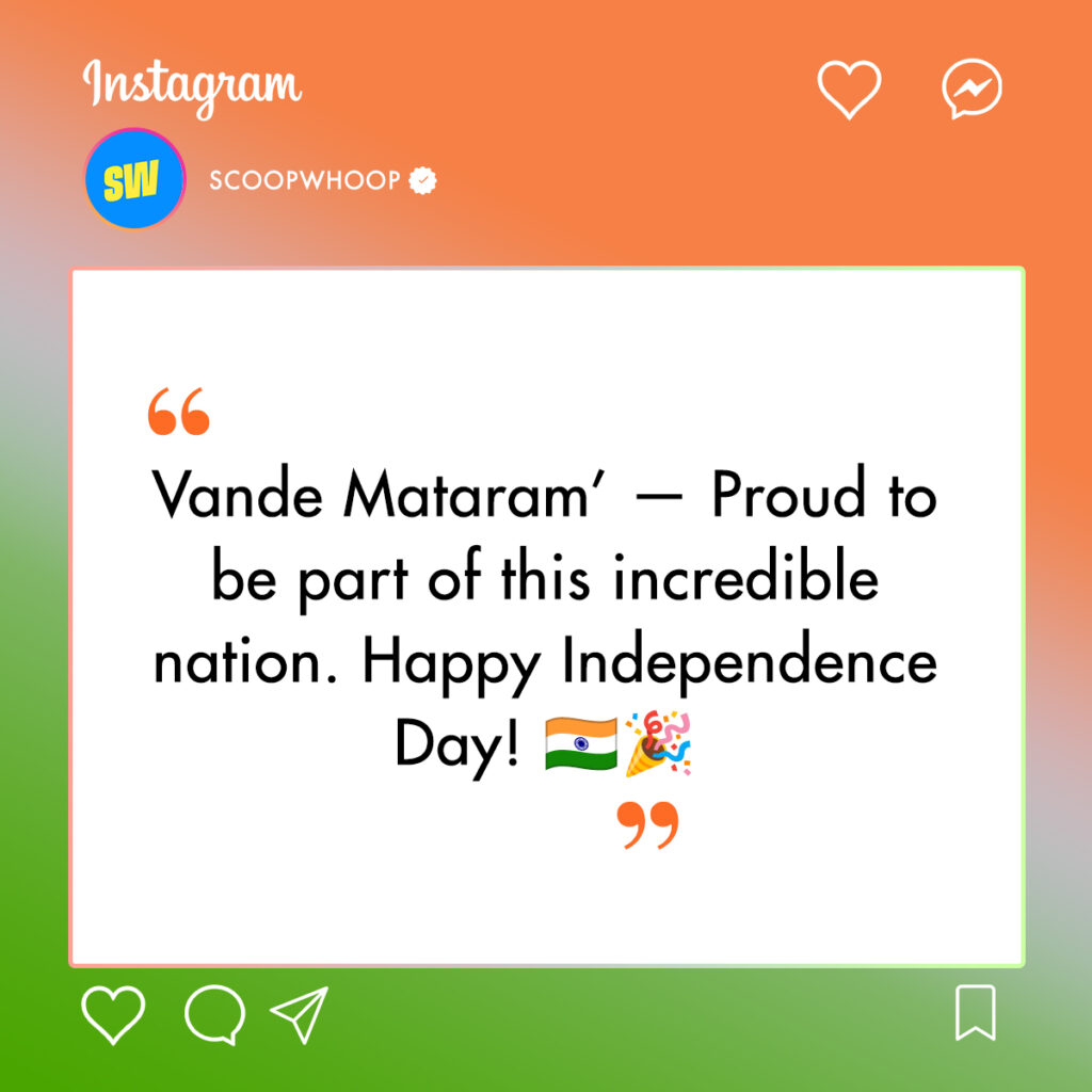 Independence Day Captions for Instagram with Lyrics