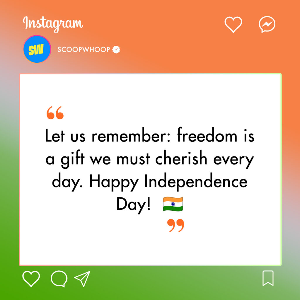 Quotes for Independence Day Captions for Instagram