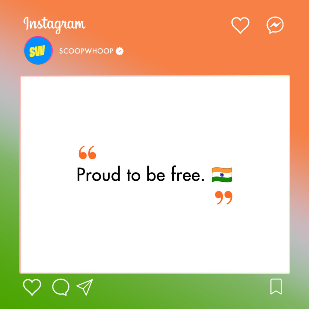 Independence Day Short Captions for Instagram