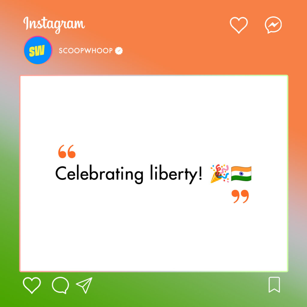 Independence Day Short Captions for Instagram