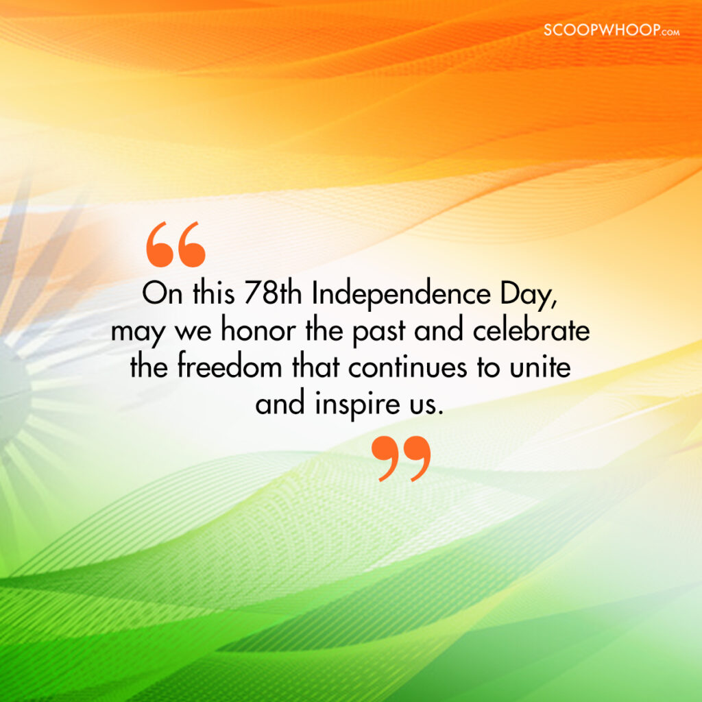 Happy 78th Independence Day Wishes