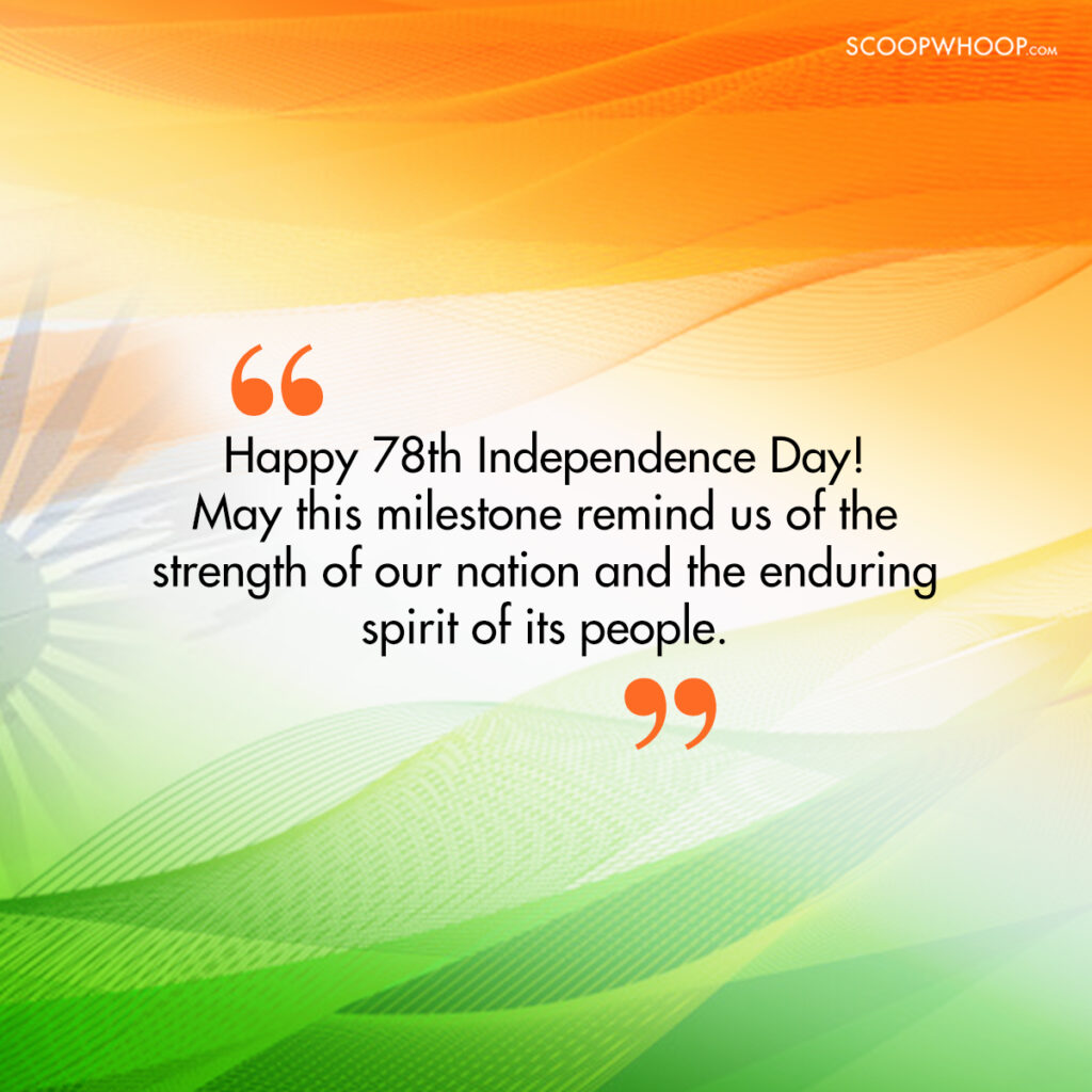 Happy 78th Independence Day Wishes