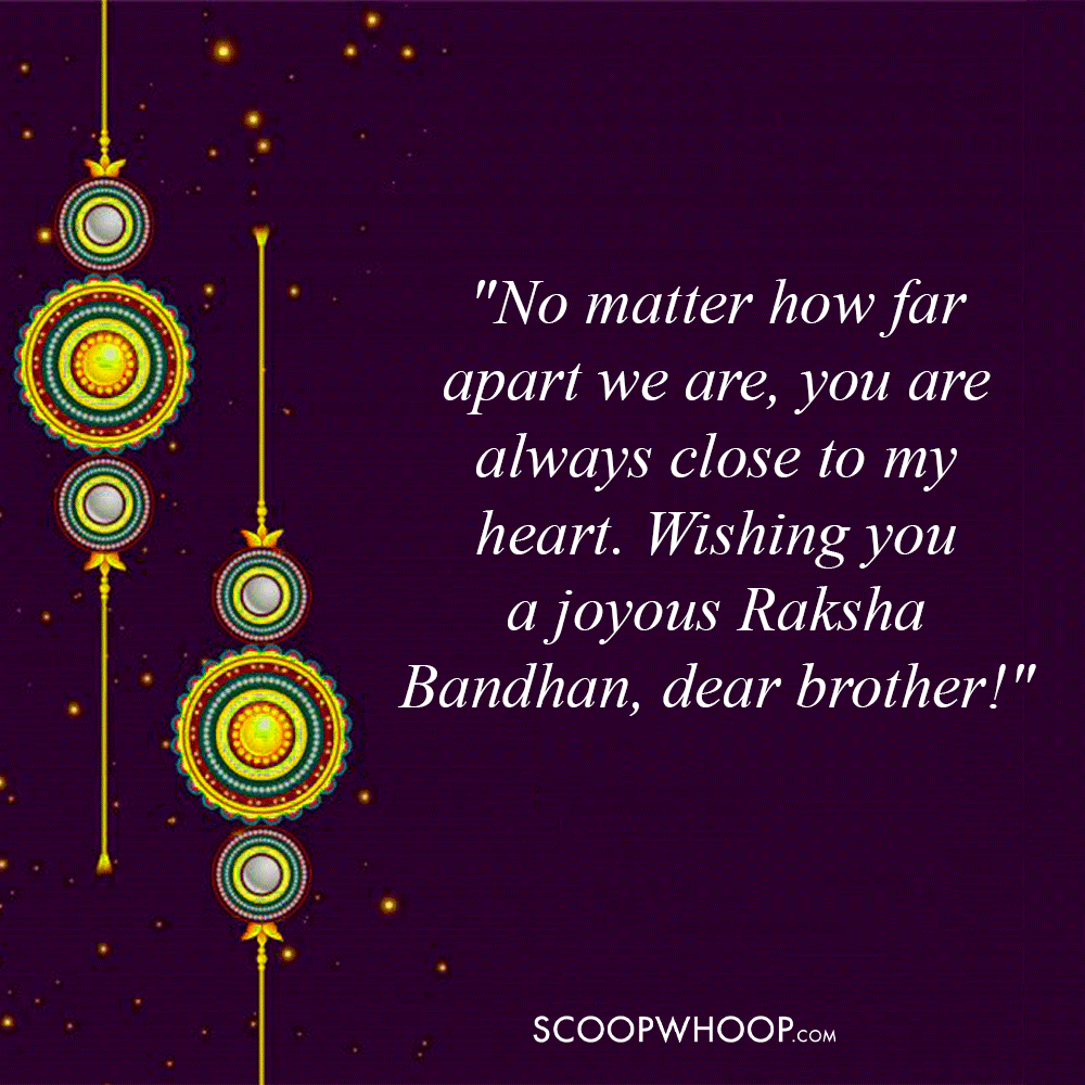 Raksha Bandhan Quotes for Long Distance Brother