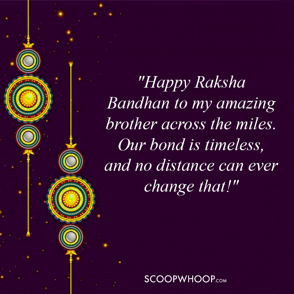 Raksha Bandhan Quotes for Long Distance Brother