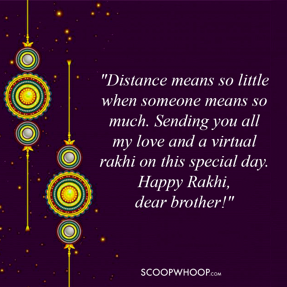 Rakhi Quotes for Long-Distance Brother