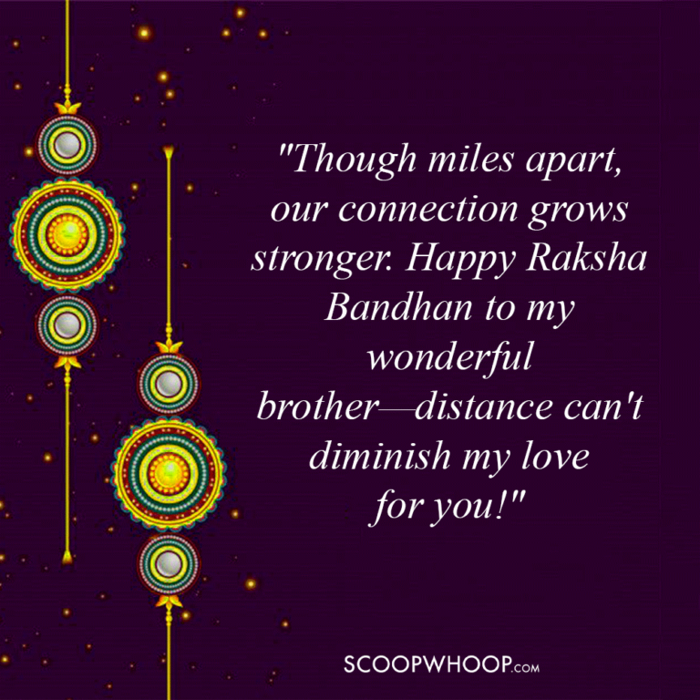 Long Raksha 100+ Raksha Bandhan Quotes and Wishes for Long-Distance Brothers ...