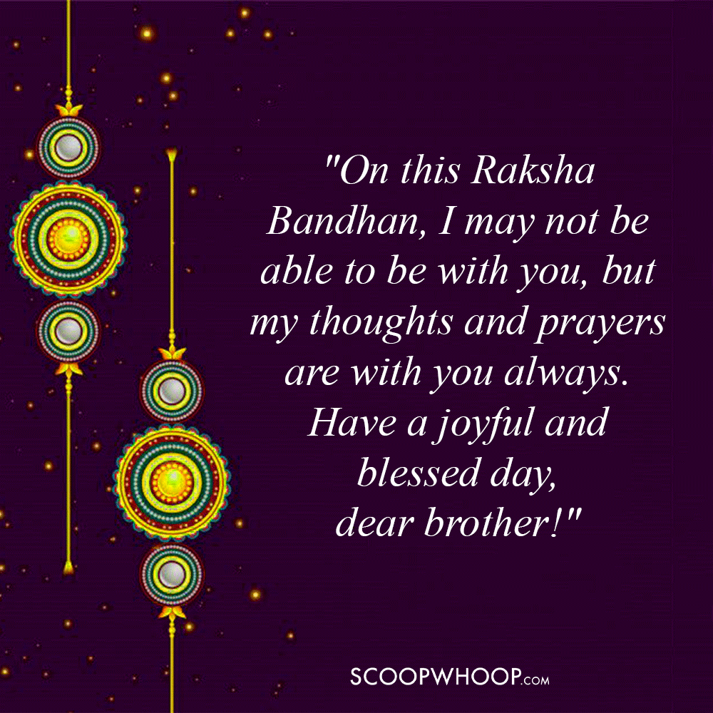 Raksha Bandhan Wishes for Long-Distance Brother