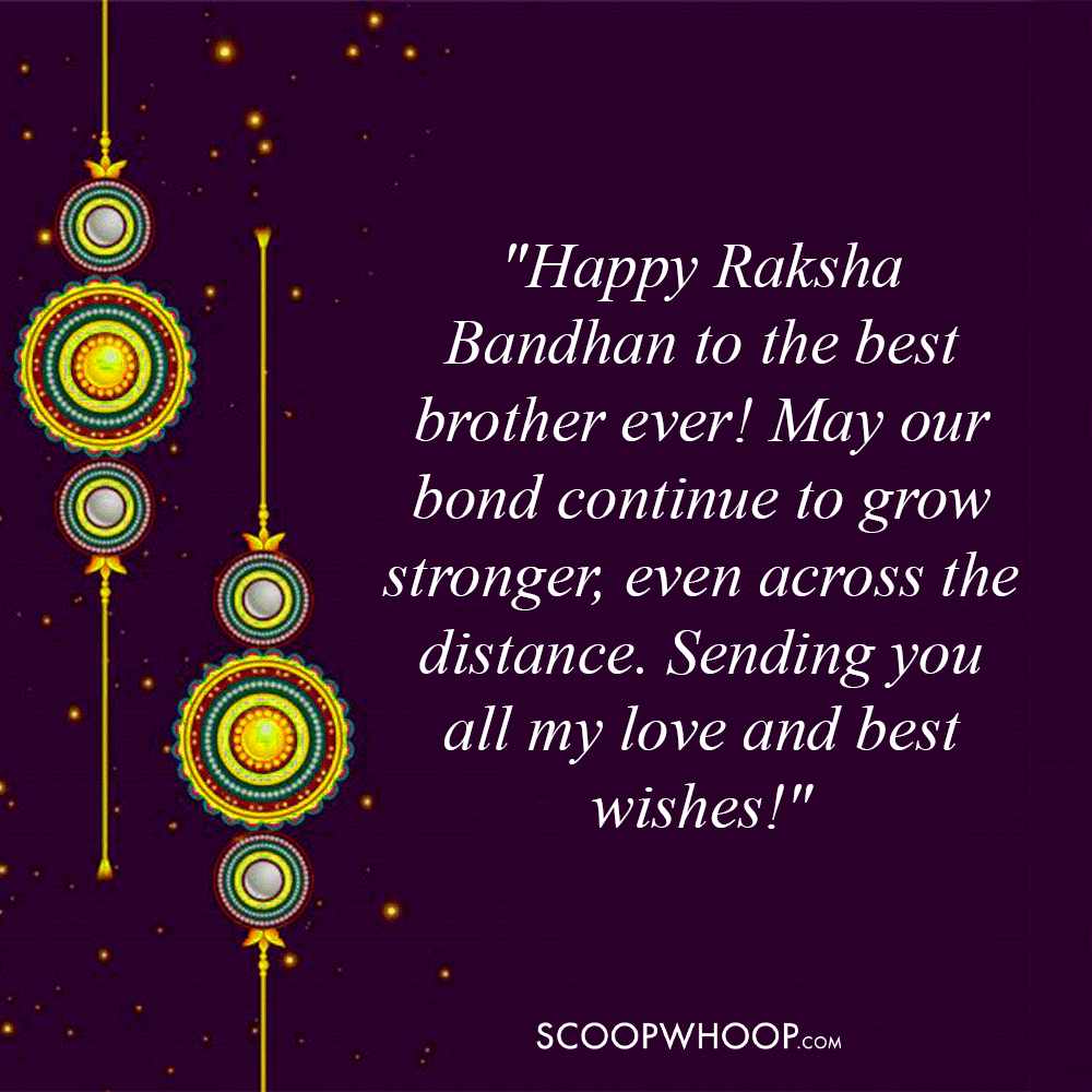 Raksha Bandhan Wishes for Long-Distance Brother