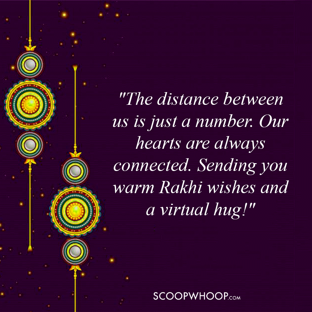 Long-Distance Brother and Sister Rakhi Quotes