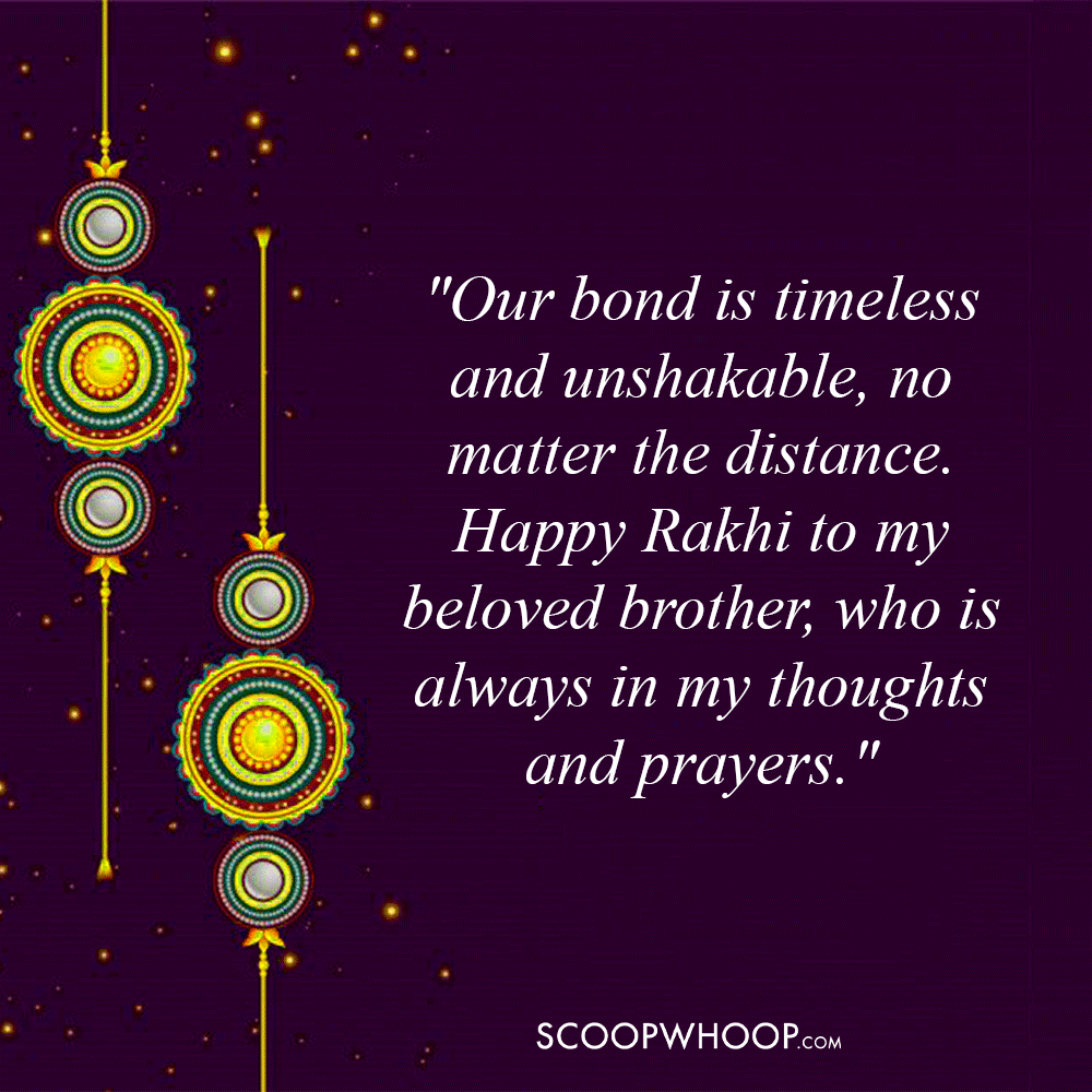 Long-Distance Brother and Sister Rakhi Quotes