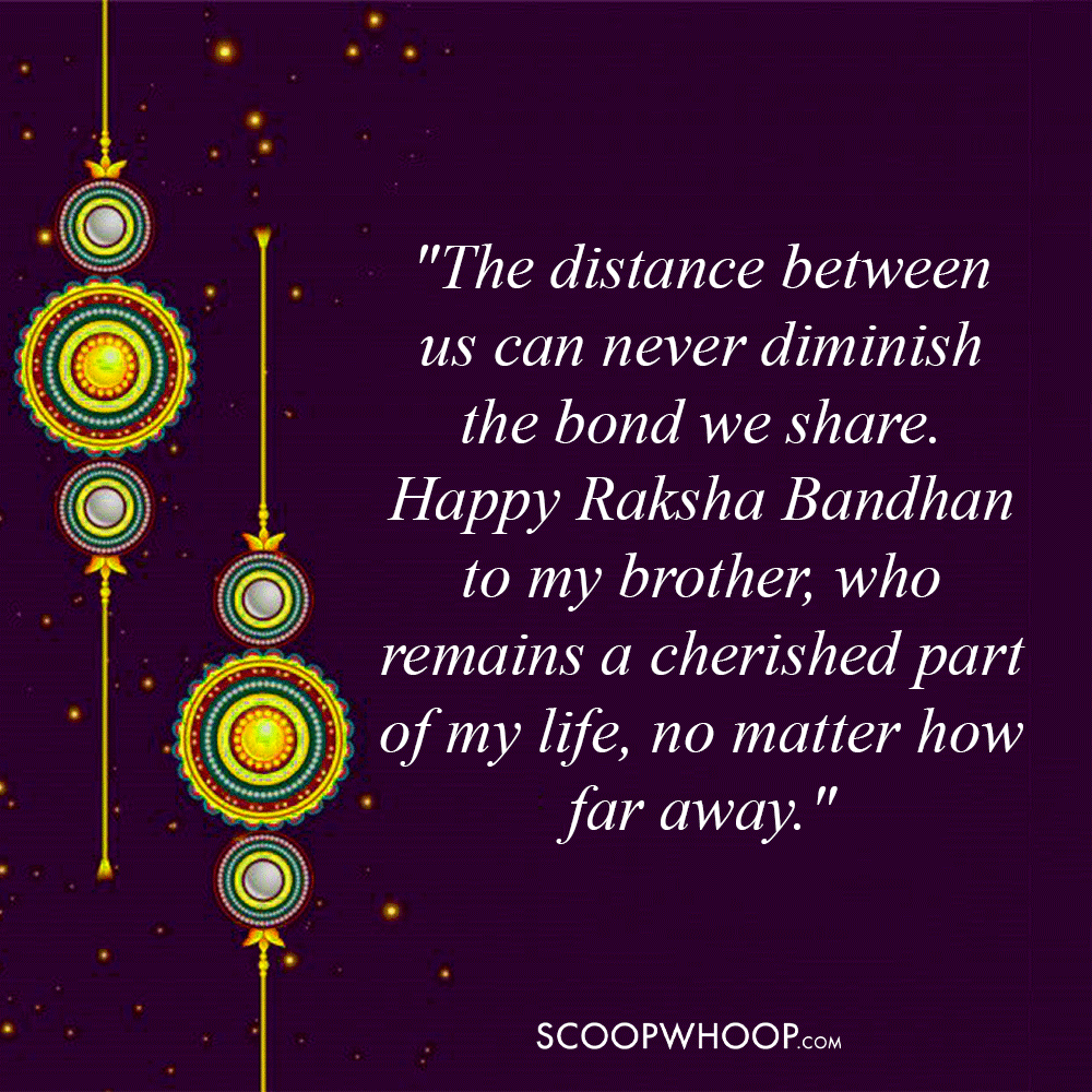 Emotional Raksha Bandhan Quotes for Long-Distance Brother