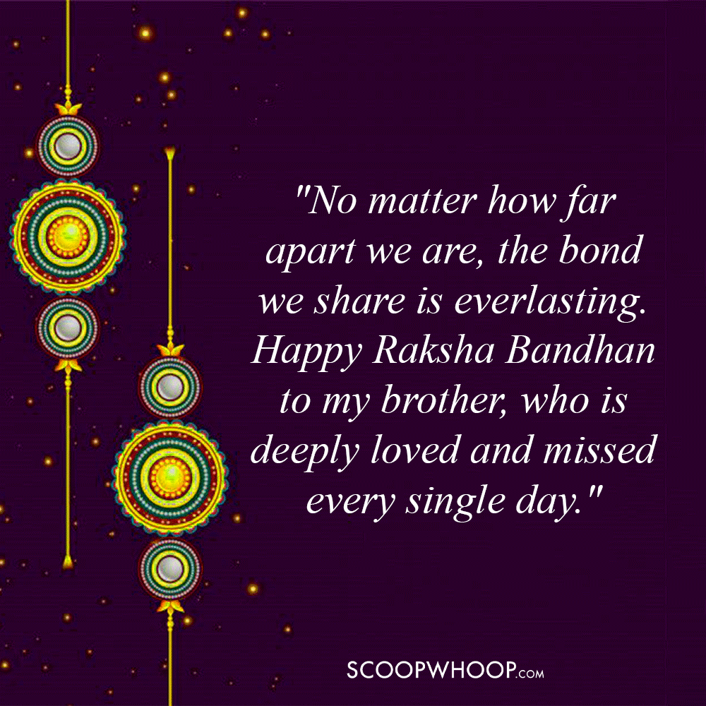 Emotional Raksha Bandhan Quotes for Long-Distance Brother