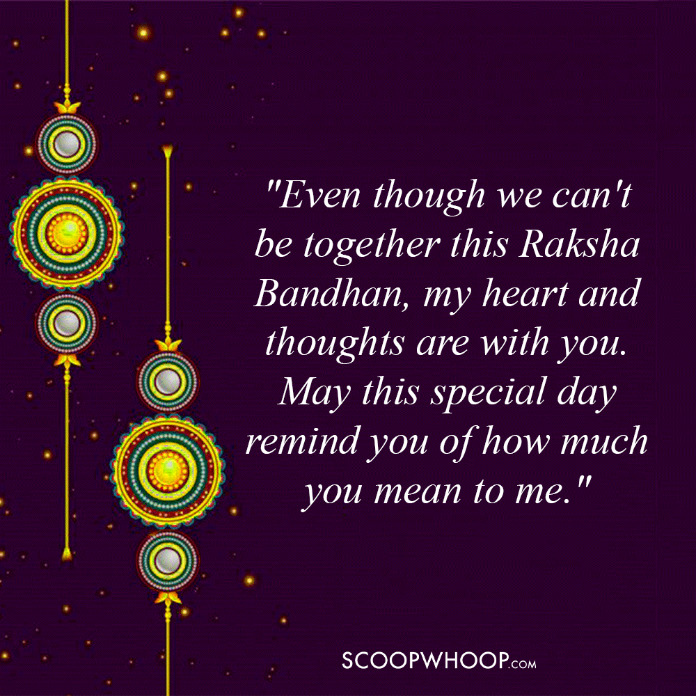 Emotional Raksha Bandhan Quotes for Long-Distance Brother