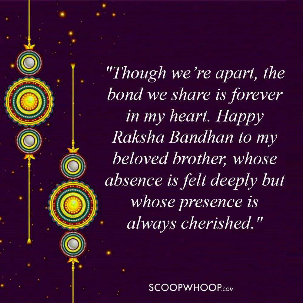 Emotional Raksha Bandhan Quotes for Long-Distance Brother