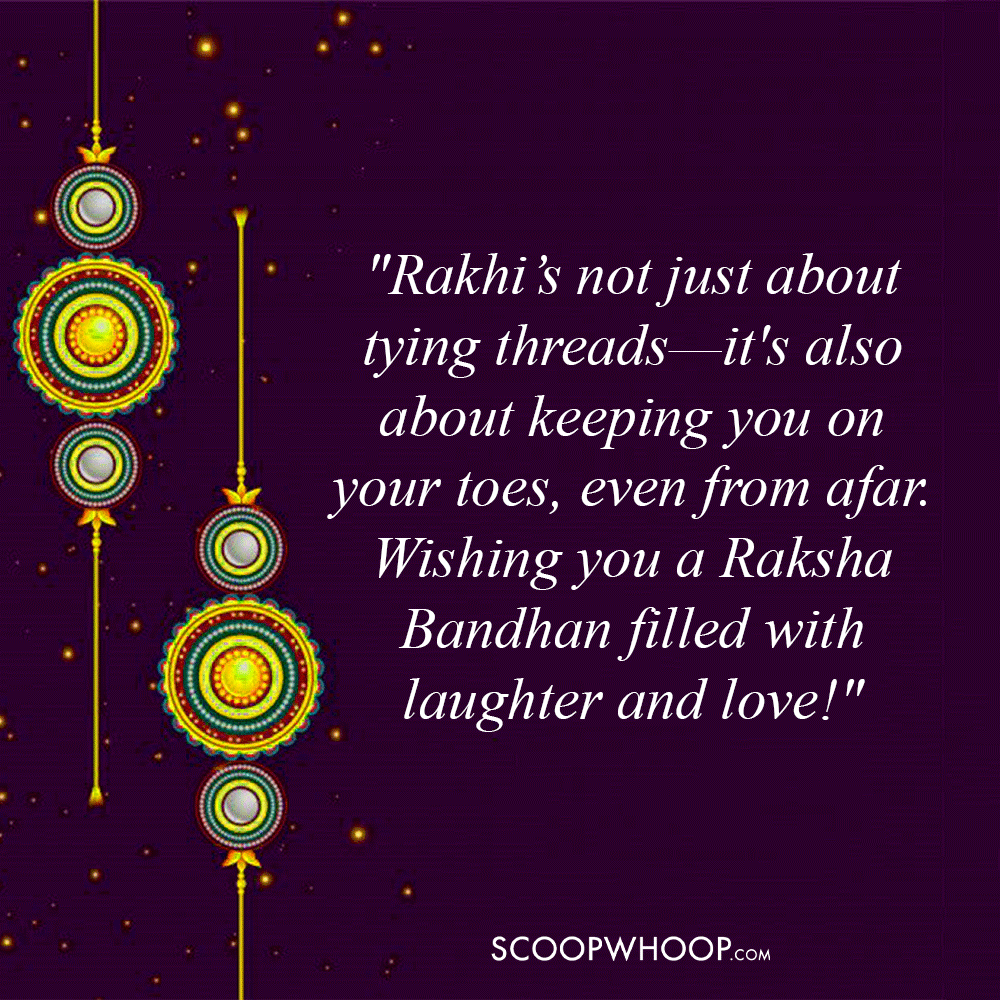 Funny Raksha Bandhan Quotes for Long-Distance Brother