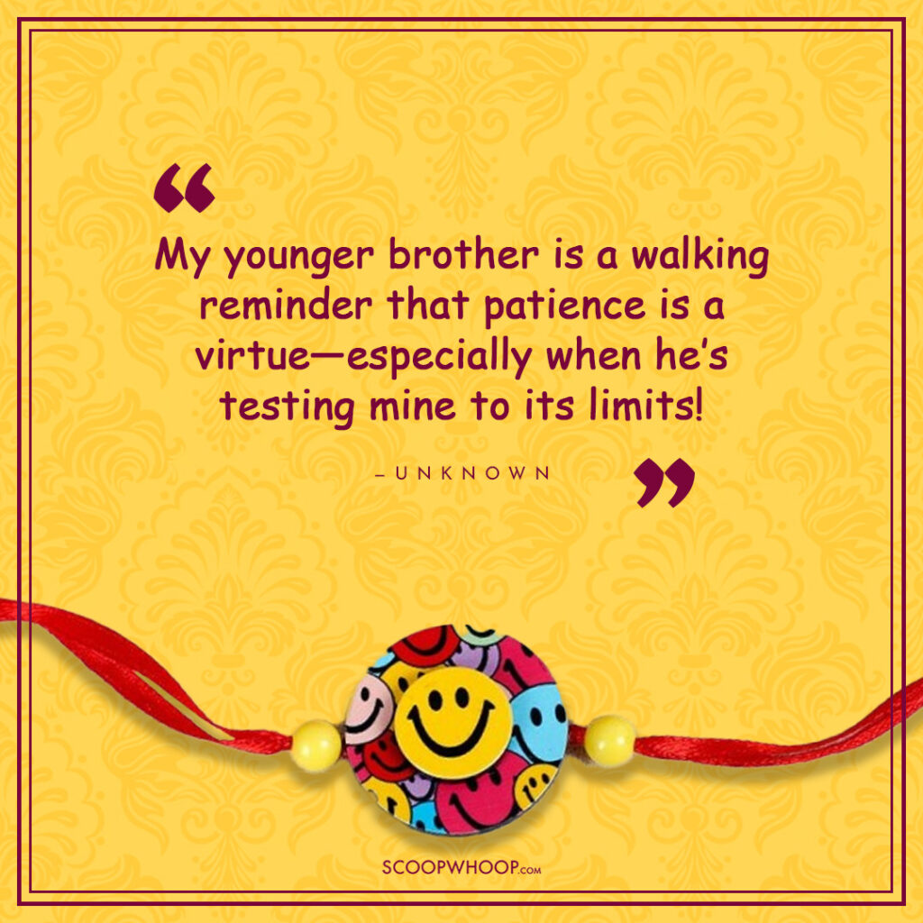 Elder Sister and Younger Brother Funny Quotes