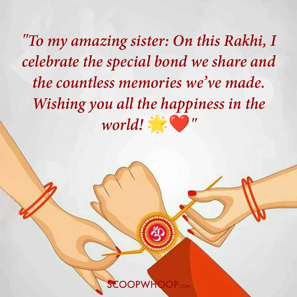 Happy Raksha Bandhan Wishes for Sister