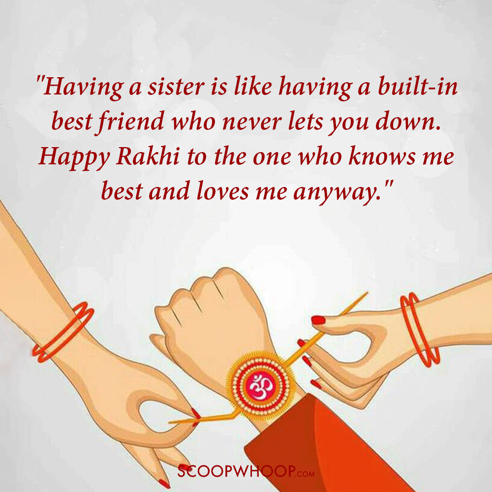 Best Quotes for Sister on Raksha Bandhan