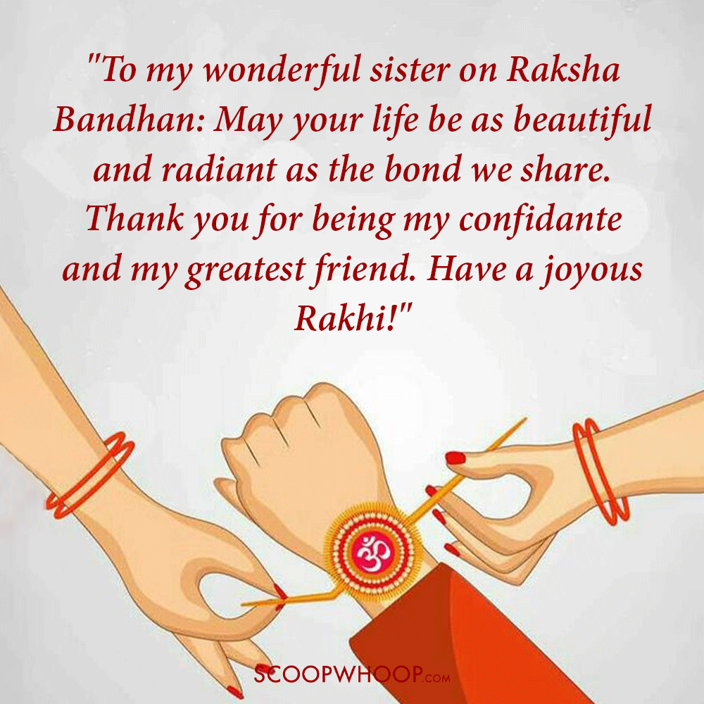 Raksha Bandhan Greetings for Sister